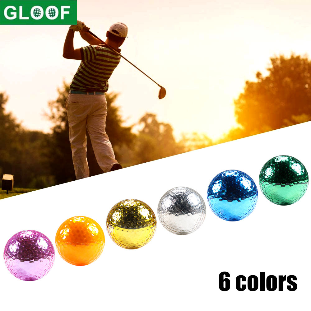 Golf Ball Premium - 1Pcs Dia 42.7Mm โลหะชุบลูกกอล์ฟแฟนซี Match เปิดเป้าหมายที่ดีที่สุดของขวัญการก่อสร้างที่ทนทานสำหรับกีฬากิจกรรม