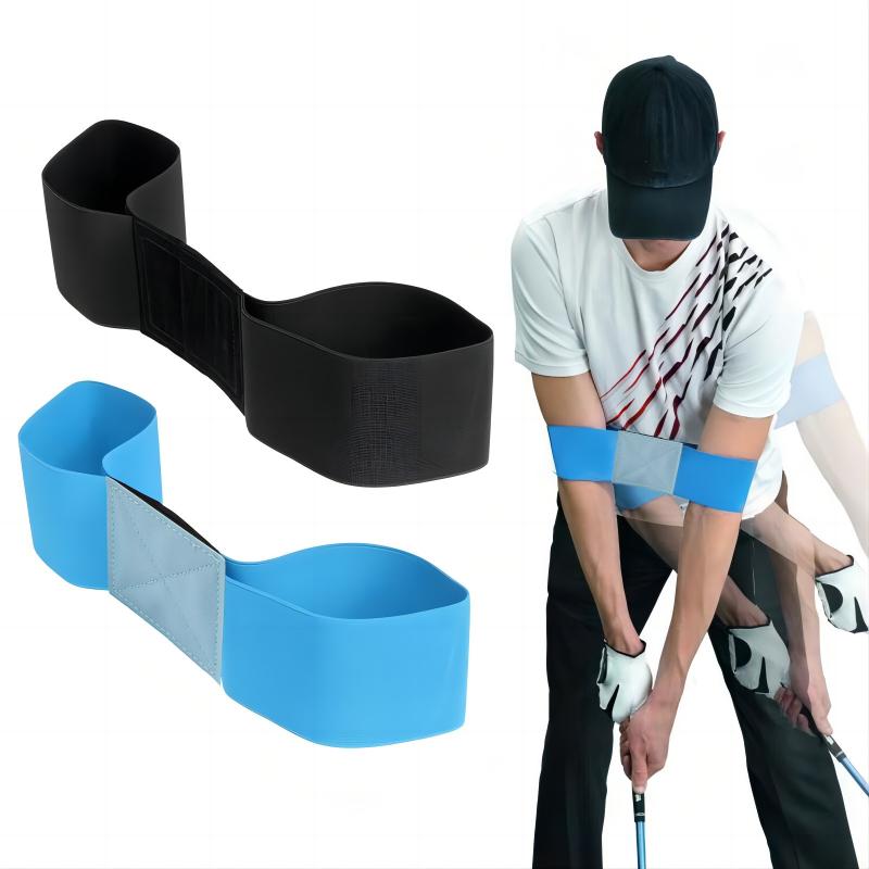 Training Aid Swing - สายรัดแขนยืดหยุ่นสำหรับฝึกวงสวิงกอล์ฟ 1 ชิ้น อุปกรณ์ช่วยปรับท่าทางวงสวิงกอล์ฟ สำหรับฝึกซ้อมกอล์ฟ เหมาะสำหรับผู้ชาย