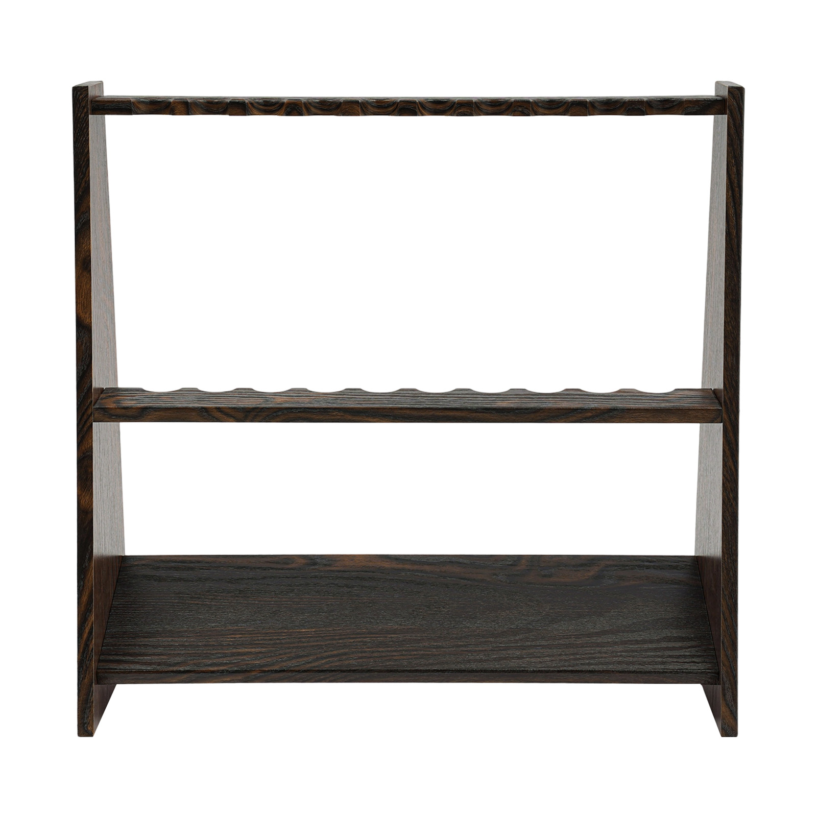 Golf Equipment Rack - ชั้นวางไม้คิว, ที่วางไม้บิลเลียด, ชั้นวางแบบตั้งพื้น, ชั้นวางไม้คิวแนวตั้งลายไม้ 10 ช่อง,