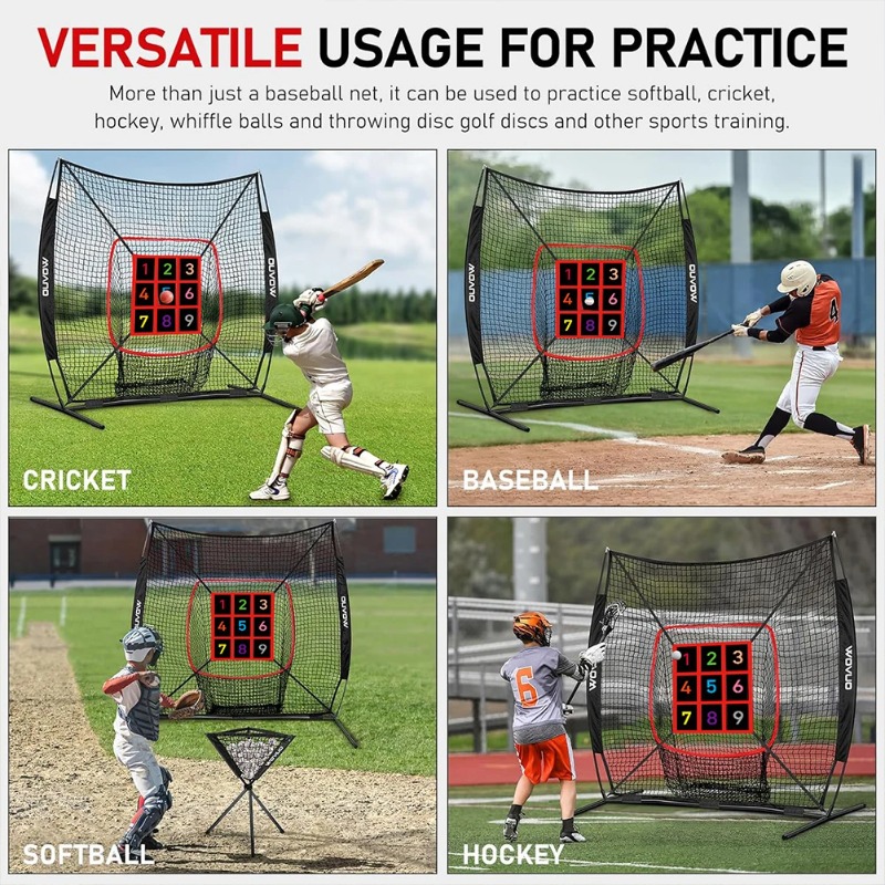 แผ่นฝึกซ้อมตีเบสบอลแบบปรับได้  - Practice Net Hitting บทวิจารณ์และราคา