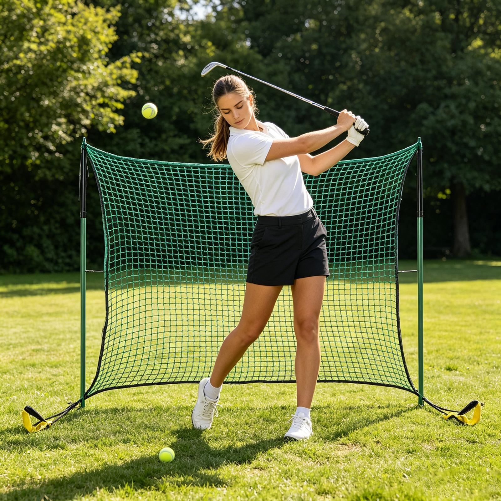 ตาข่ายซ้อมกอล์ฟสำหรับฝึกซ้อมกล - Practice Net Hitting บทวิจารณ์และราคา