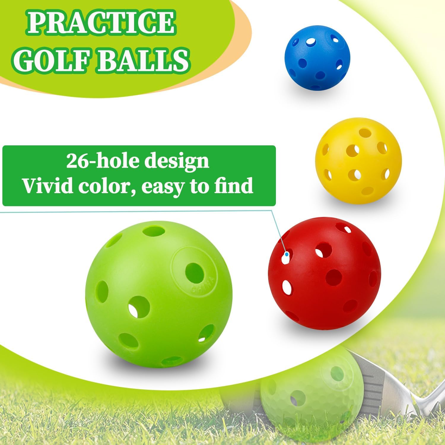 24Pcs 42มม.การไหลของอากาศสี In - Golf Ball Premium บทวิจารณ์และราคา